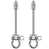 SELEWARE Schaukelhaken Edelstahl M10 x 170mm Gewindelänge, Schaukelhaken...