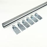 TENDAGGIMANIA Schiebetür Komplettset aus verzinktem Eisen, mit 7 Rollen inkl (Jede...