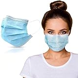 50 Stück Mundschutzmasken 3-lagig Mundschutz Gesichtsmaske Einwegmaske Einweg Maske