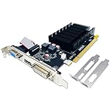 QTHREE Radeon HD 5450 Grafikkarte, 2 GB, GDDR3, 64 Bit, DVI HDMI VGA, Low Profile, PCI...