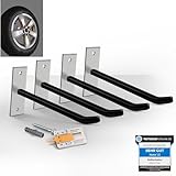 Mary Frey® Premium Autoreifen Wandhalterung - [4] Reifen Wandhalterung für 4...