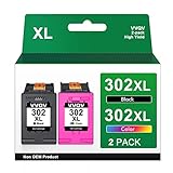 VVQV 302 Druckerpatronen XL Multipack Ersatz für HP 302 Druckerpatronen Schwarz...