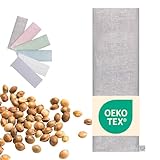 Kirschkernkissen Mikrowelle GROß XXL 60x20 cm lang - OEKO TEX Körnerkissen für Nacken,...