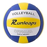 Runleaps Volleyball, Beachvolleyball Weicher Touch Volley Ball Training für Beach Outdoor...