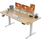 Homall Höhenverstellbarer Schreibtisch 140x70 cm, Schreibtisch Höhenverstellbar,...