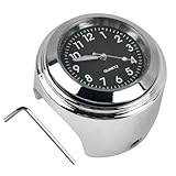 Quarz Motorrad Lenkeruhr Universal 22-25mm - Fahrraduhr Mit Lenkerhalterung für...