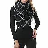 Durio Karoschal Damen Schal Winter Weich Deckenschal Quadratisch Übergroßer Strickschal...