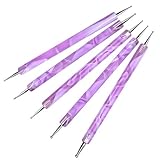 Jinlaili 5PCS Nagelpunkt-Stift, Dotting Pen Punktierung Stift Marbleizing Werkzeug...
