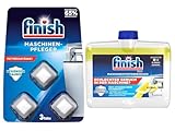 Finish Maschinenpfleger 12 Tabs & Maschinenpfleger 2-Phasen Citrus 250ml – Effektive...