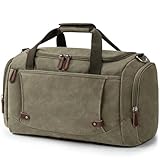 Virklyee Reisetasche aus Segeltuch 40L Vintage Reisetasche Großen Kapazität...