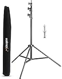 Walimex pro AIR 290 Deluxe Lampenstativ 290 cm - Lichtstativ mit Luftfederung...