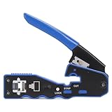 Pass-Through-Crimpzange 8P8C Network Registered Jack Crimper Komfortabler Griff Zum...