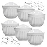 New 6 Pack 8,2 Zoll Wandbehang Pflanztöpfe Vertikale Gartenfenster Hängebox Container...