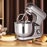 ERSINIAN 2000 W Edelstahl-Standmixer, 10 l kommerzieller Küchenmixer mit Knethaken,...