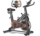 Heimtrainer Fahrrad mit App, SLUNSE Leises Hometrainer Ergometer mit Verbessertem...