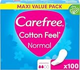 Carefree Cotton Feel Normal Ohne Duft 100 Stk., Slipeinlage ohne Duft und 100...