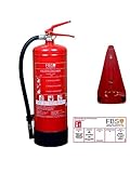 Häger - Feuerlöscher Pulver 6kg | Pulverlöscher (Brandklasse ABC) für...