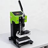 HUGUQING Manuelle Mini-heißpresse, 2,4 X 4,7 Zoll Beheizte Platten,...