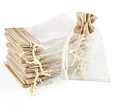 Geschenksäckchen, 30 STK Organzabeutel Organzasäckchen Spleißen Jutesäckchen...