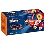 Meßmer Früchte-Mischung | 25 Teebeutel | Vegan | Glutenfrei | Laktosefrei