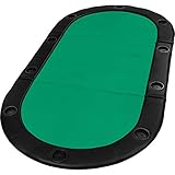 GAMES PLANET Faltbare Pokerauflage „Straight Flush“ mit Tasche, 208x106x3...
