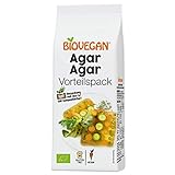 Biovegan Bio Agar Agar, rein pflanzliches Geliermittel, veganer Gelatine-Ersatz, ideal zum...