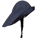 Modas Südwester aus PVC mit Innenfutter, Größe:M, Farbe:navyblau