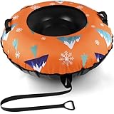 BROTOU Snow Tube, Schlitten Rodel Reifen Schlitten Schneereifen Rutschreifen 120cm Inkl. 2...