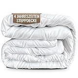 Bettdecke 155x220 cm - 4 Jahreszeiten Bettdecke 155 x 220 - Schlafdecke für...