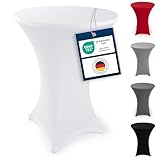 Blumtal Stretch Stehtisch Hussen Bügelfrei - Oeko -TEX zertifizierte...