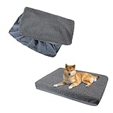 Nogsay Bezüge für Hundebetten,Ersatz Hundebett Weicher Plüsch Bezug,Wasserdicht...