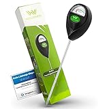 WENDOWERK® Boden Feuchtigkeitsmesser für Pflanzen - [Grün/Schwarz] - Ohne Batterien -...