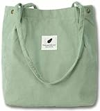 VOKUVIKU Schule Cord Tasche Damen Jutebeutel Stoff Aesthetic Beutel , Mädchen...