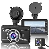 IBAYE Dashcam Auto Vorne und Hinten, 1080P Full HD Autokamera Dual Dashcam mit 3.0' LCD...
