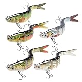 RYACO Angelköder, Kunstköder Wobbler Hecht, Fisch Köder für Zander Barsch Forellen...