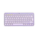 Logitech K380 Multi-Device Bluetooth Wireless Keyboard, Italienisches QWERTY - Lila...
