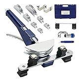 Rohrbieger Rohrbiegemaschine Handrohrbieger Satz 6-22mm Rohrbiegegerät bis 90° +...