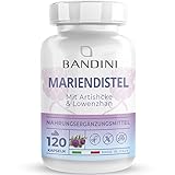 BANDINI® Mariendistel-Komplex Artischocke Löwenzahn – 150 Kapseln – hochdosiert mit...