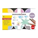 Eberhard Faber 578604 - Fingerfarben-Set für Kinder mit 6 pastelligen Farben,...