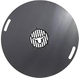 A. Weyck Tools Feuerplatte 80cm 5mm Inkl. Grilleinsatz für Feuertonnen Grillplatte...