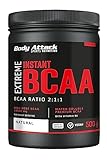 Body Attack Extreme Instant BCAA Pulver, Natural 500 g - Made in Germany - für 38 Shakes...
