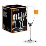 Nachtmann 4-teiliges Champagner Gläser Set, 280 ml, ViNova, 98075, Sektgläser aus...