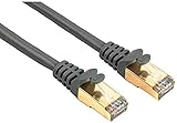 Hama Ethernet Cat 5e Netzwerkkabel STP (10m Patchkabel, 1000Mbit/s, vergoldet,...