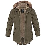 bw-online-shop Winterparka Fishtail mit Futter oliv - M