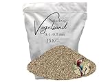 15kg Vogelsand 0,4-0,8 mm ohne Zusatzstoffe wie Anis und Grit Beiger keimfrei qualitativ...