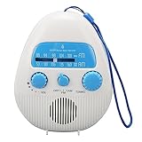 Tragbares Duschradio, batteriebetriebenes AM FM Radio, wasserdichtes...