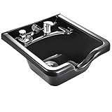 VEVOR Mobiles Waschbecken Friseur ABS-Kunststoff Friseur Waschbecken Abmessung...