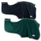 Marengos Fleece-Ausreitdecke tannengrün Warmblut