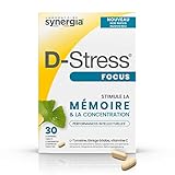D-STRESS FOCUS 30 Tabletten | L-Tyrosin, Ginkgo biloba und Vitamin C | Stimuliert das...