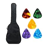 ZBHDEYG 1 Stück Gitarrentasche, 5 Stück Gitarrenplektren,...